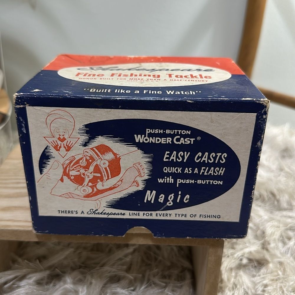 Shakespeare Level-Wind Push Button Wonder Cast No. 1797‎ BOX ONLY Vintage - Picture 6 of 17